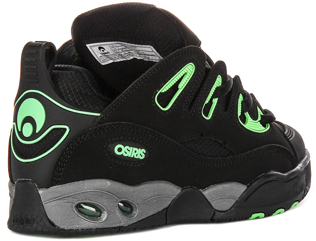 Osiris D3 E In Black Green