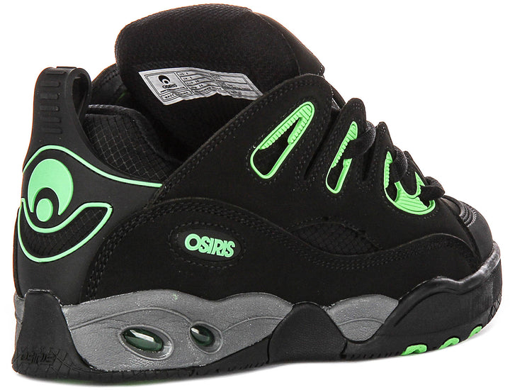 Osiris D3 E In Black Green