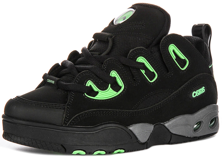 Osiris D3 E In Black Green
