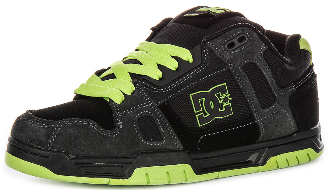 Dc Shoes Stag In Black Green For Men