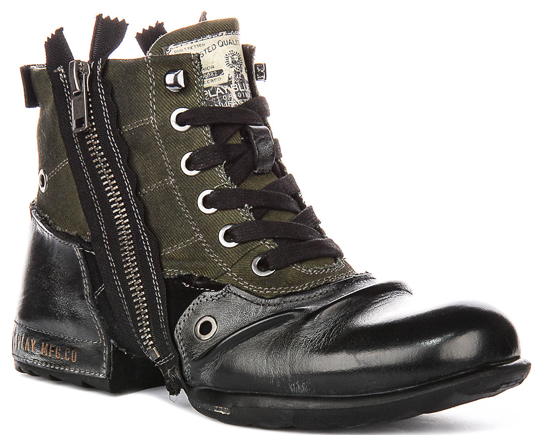 Replay Grip Limited In Black Green For Men