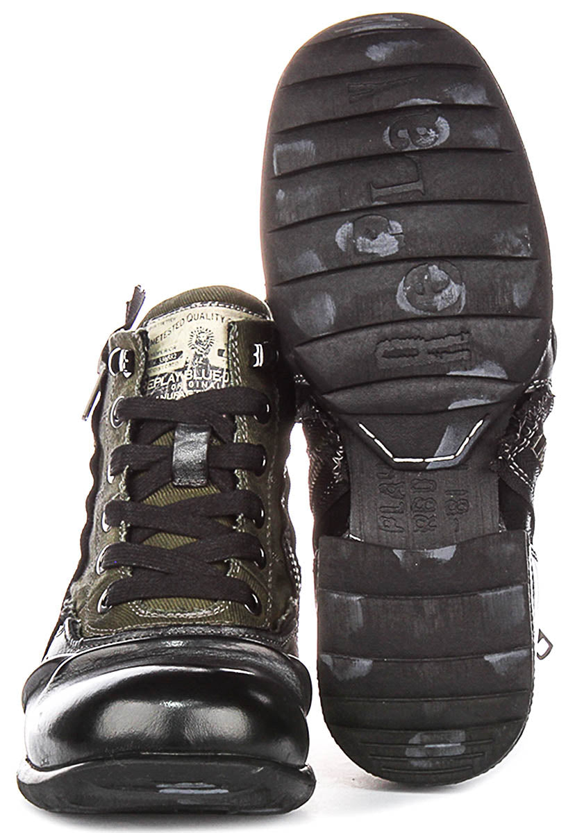 Replay Grip Limited In Black Green For Men