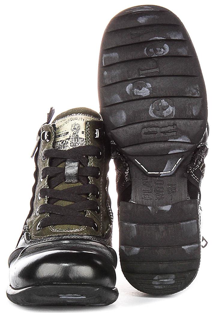 Replay Grip Limited In Black Green For Men