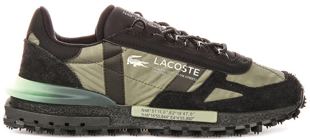 Lacoste Elite Active In Black Green For Men