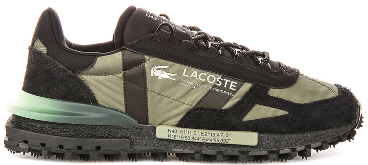 Lacoste Elite Active In Black Green For Men