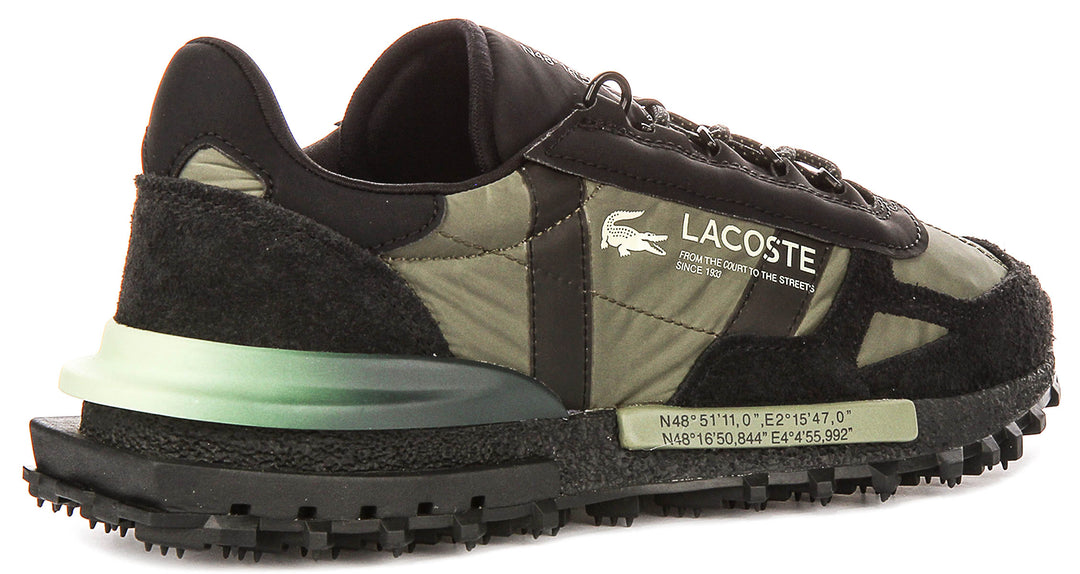 Lacoste Elite Active In Black Green For Men