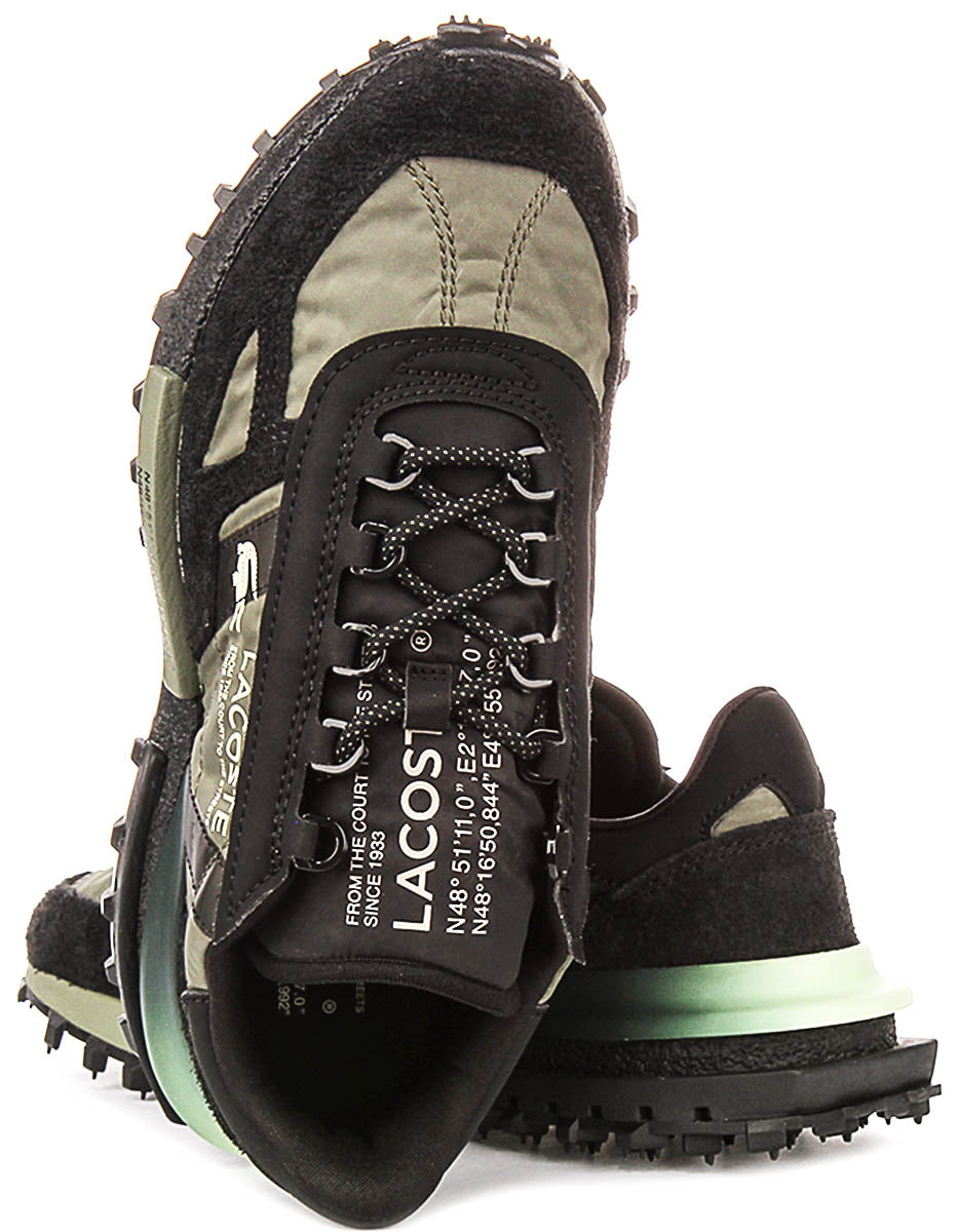 Lacoste Elite Active In Black Green For Men