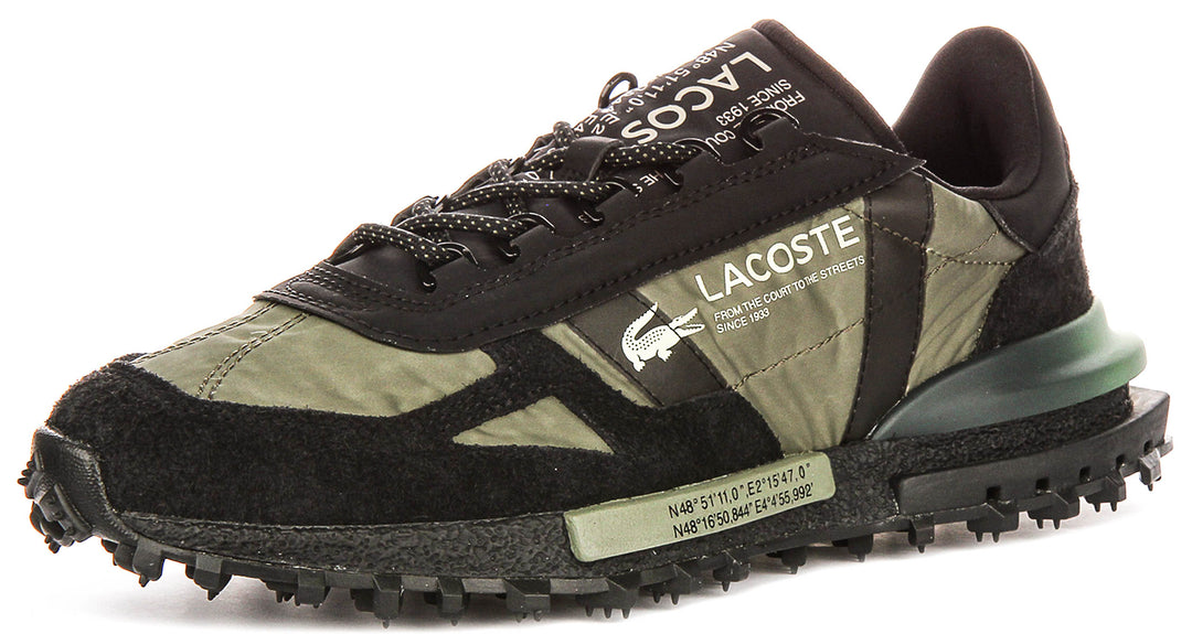 Lacoste Elite Active In Black Green For Men