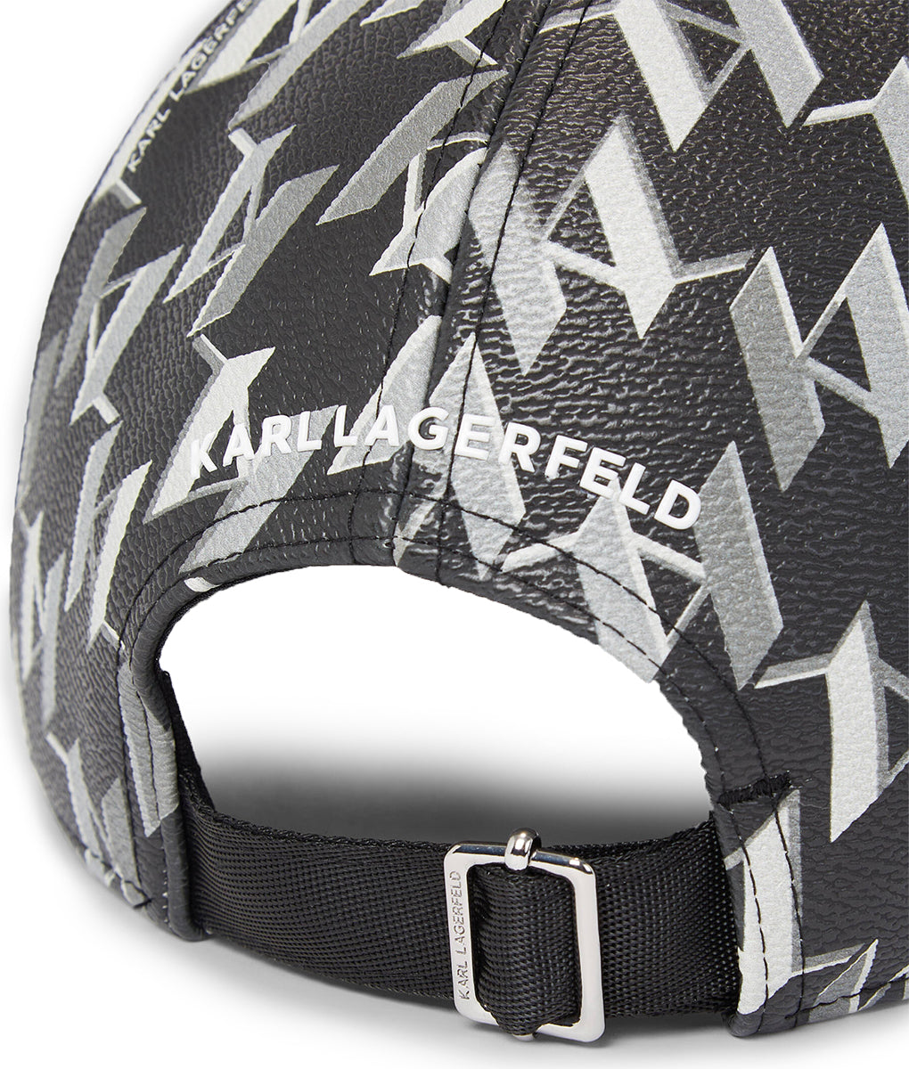 Karl Lagerfeld K Ikonik 2.0 CC Gorra monograma para mujer en negro gris