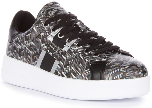 Guess Reyhana G Cube Trainers In Black Grey For Women
