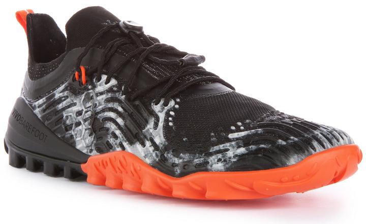 Vivobarefoot Hydra Esc Zapatillas swimrun de trail correr de malla para hombre en negro gris