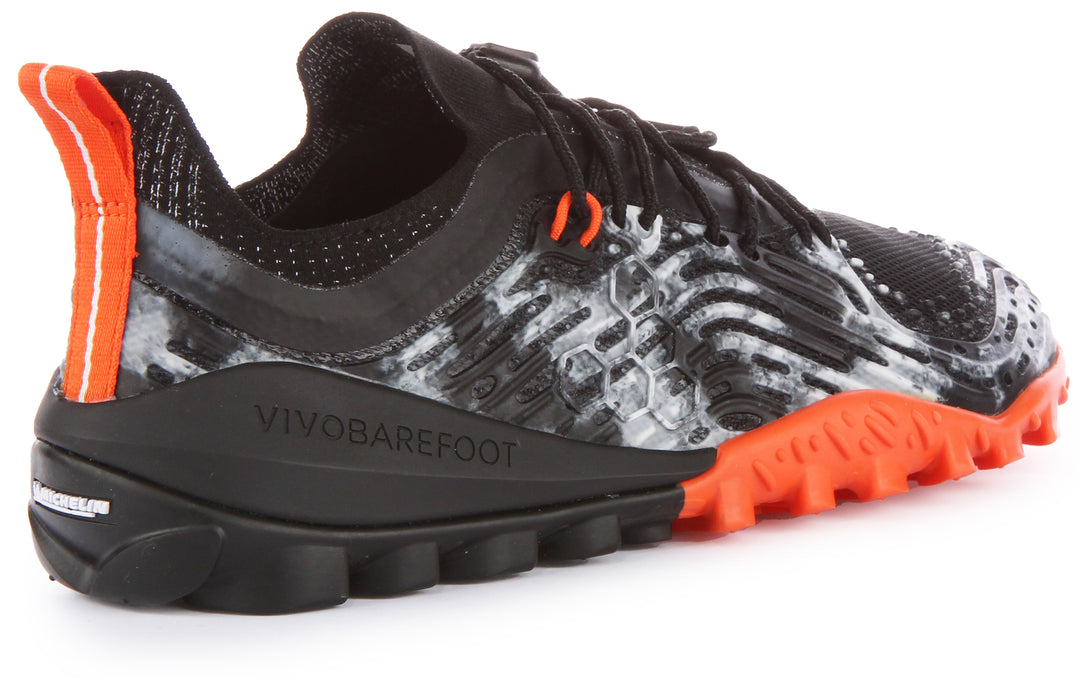 Vivobarefoot Hydra Esc Zapatillas swimrun de trail correr de malla para hombre en negro gris