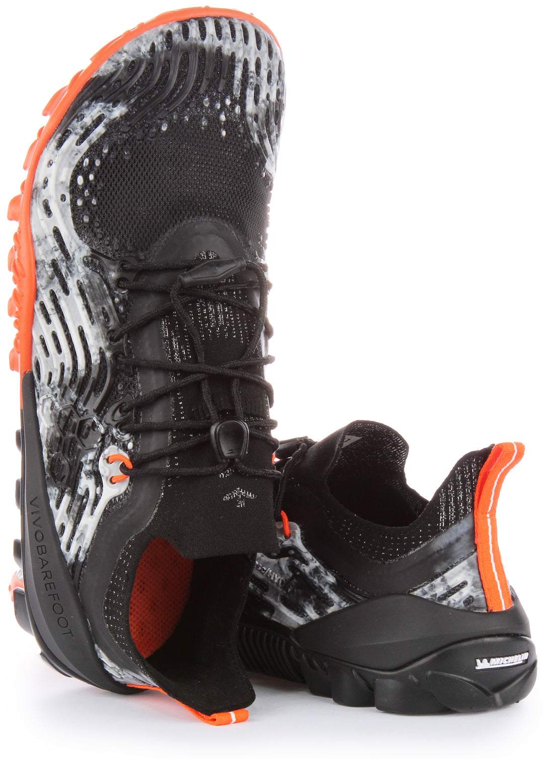 Vivobarefoot Hydra Esc Zapatillas swimrun de trail correr de malla para hombre en negro gris