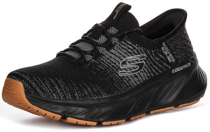 Skechers Edgeride Raygo Slip In Black Grey For Men