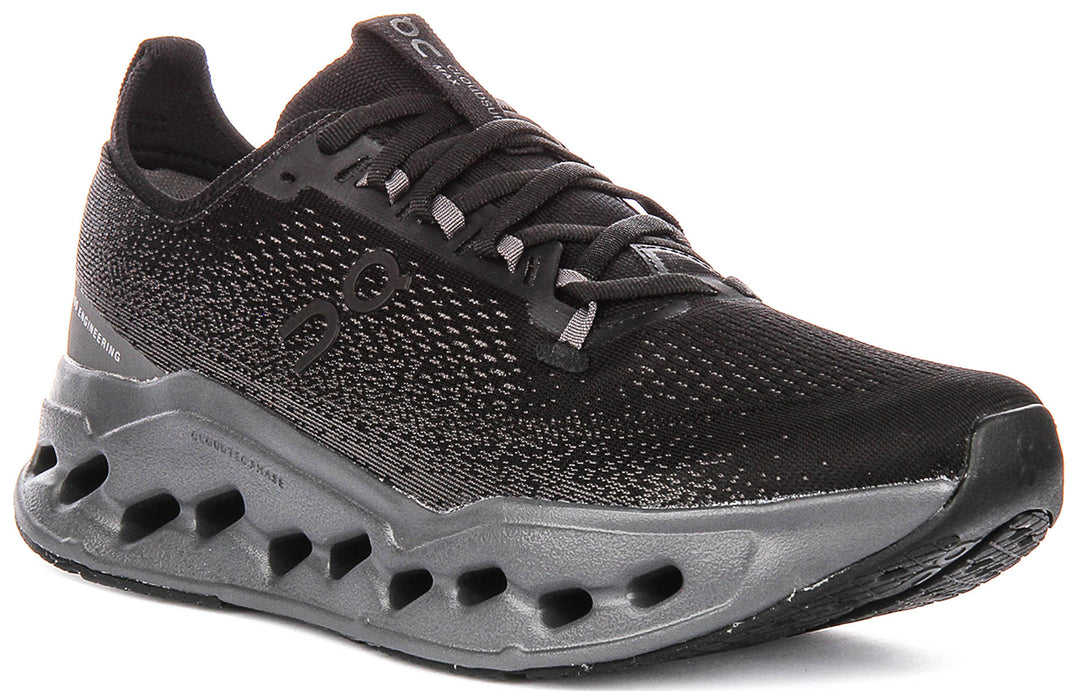 On Running Cloudsurfer Max In Black Grey For Men