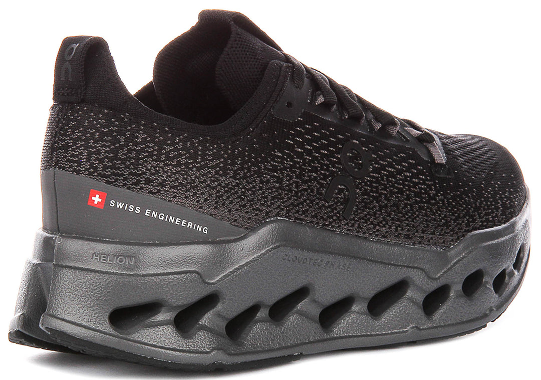 On Running Cloudsurfer Max In Black Grey For Women