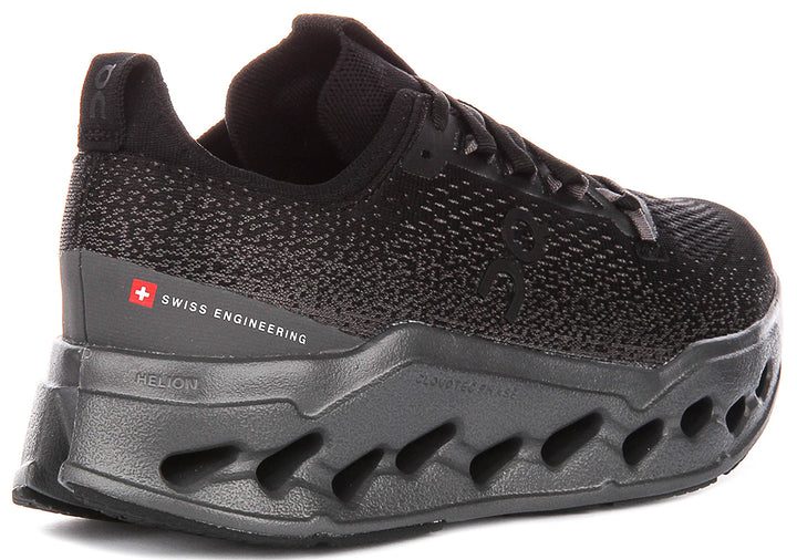 On Running Cloudsurfer Max In Black Grey For Women