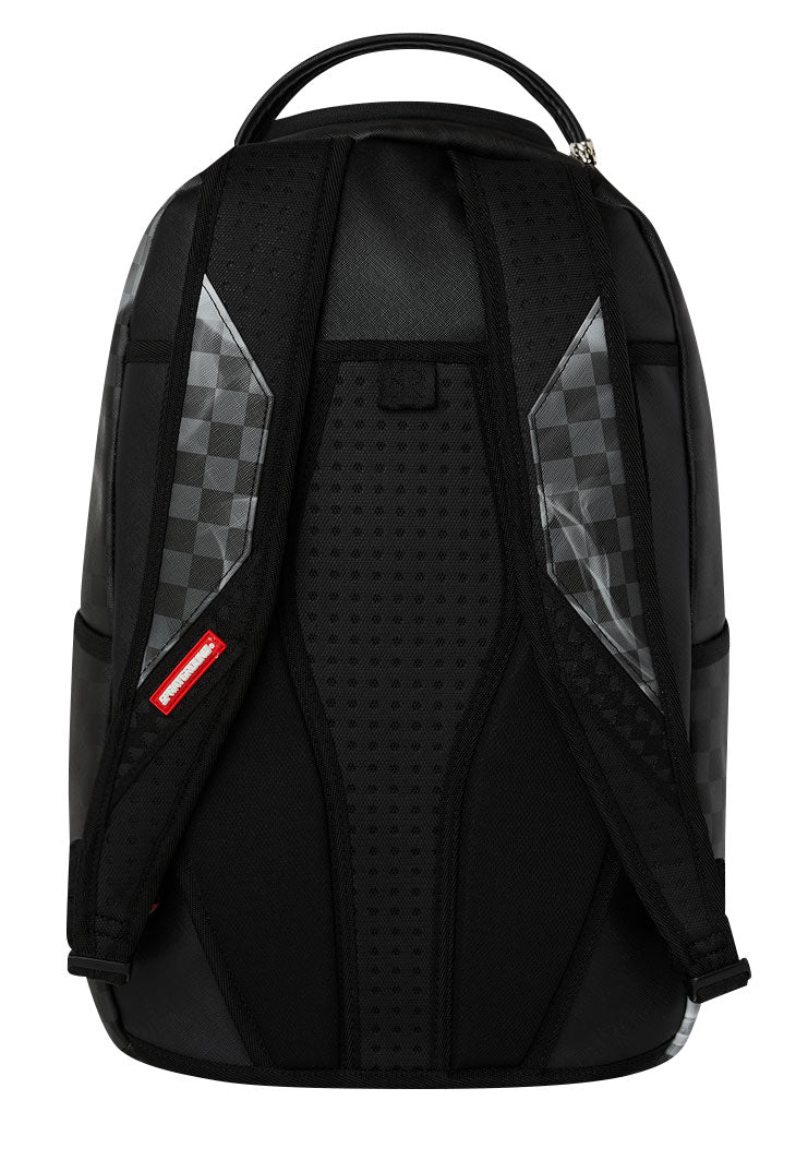 Sprayground Sip N' Smoke Backpack In Black Grey Check