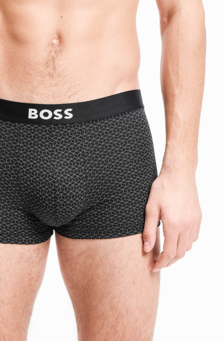 Boss Trunk 3 Pack Boss 1 In Black Grey For Men