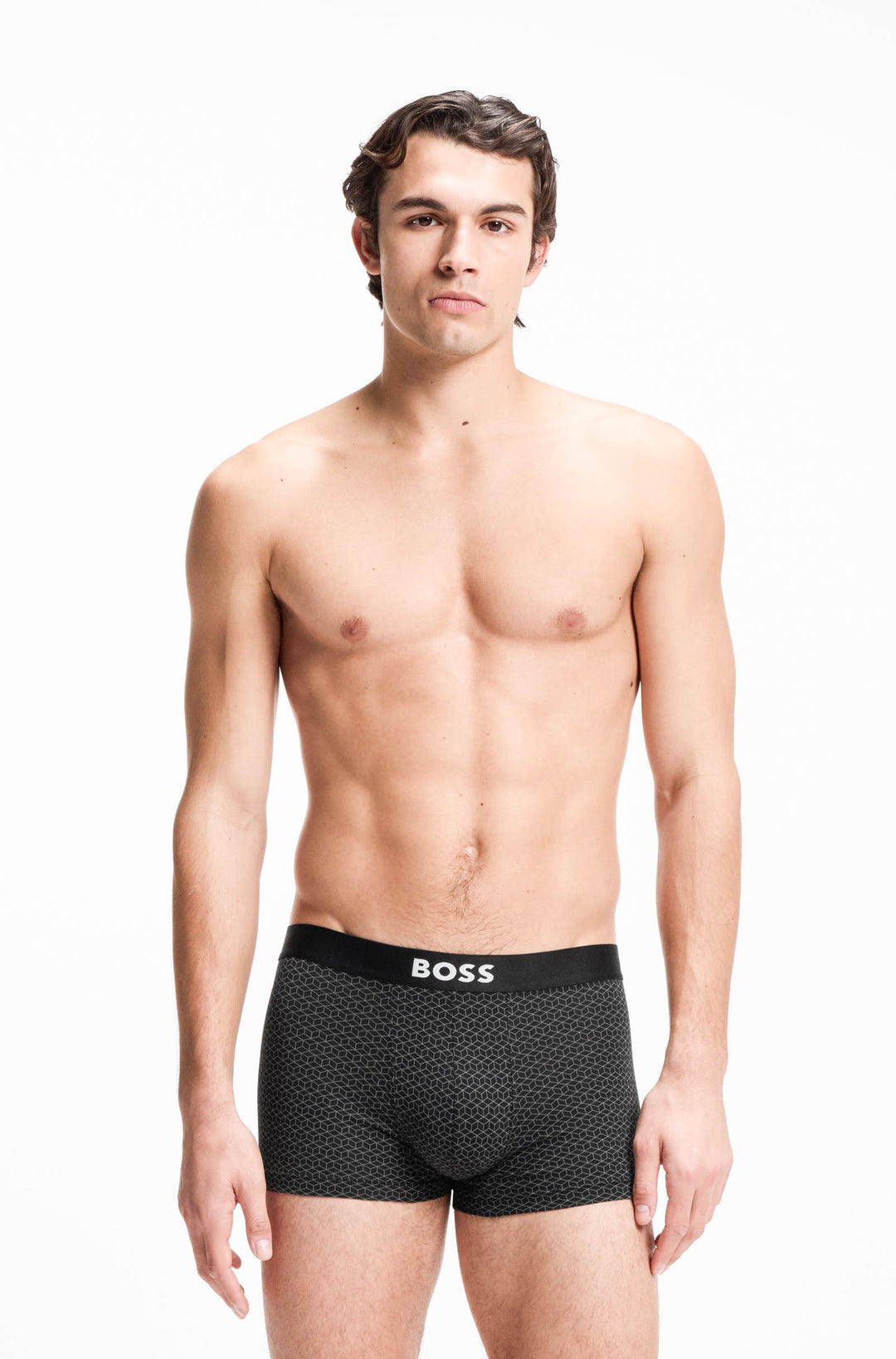 Boss Trunk 3 Pack Boss 1 In Black Grey For Men