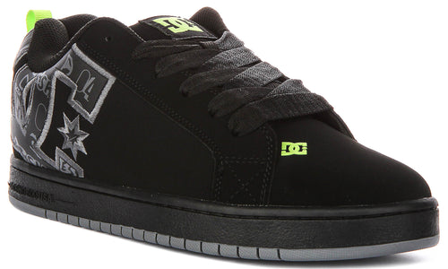 Dc Shoes Court Graffik In Black Grey For Men