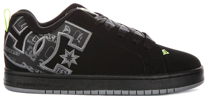 Dc Shoes Court Graffik In Black Grey For Men