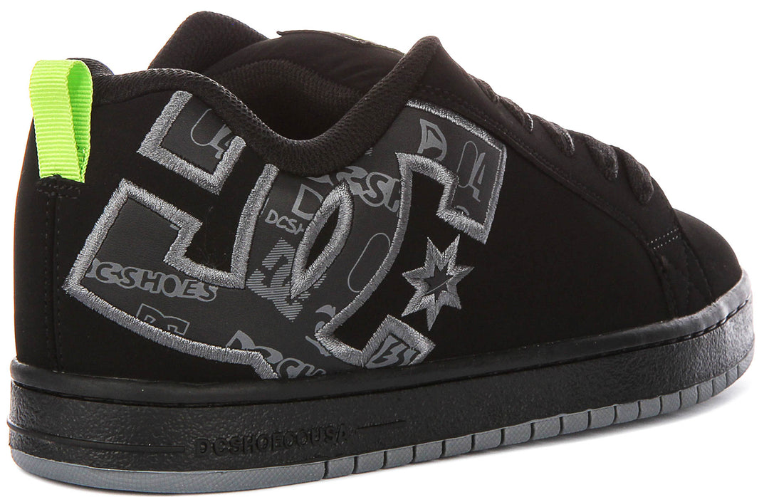 Dc Shoes Court Graffik In Black Grey For Men