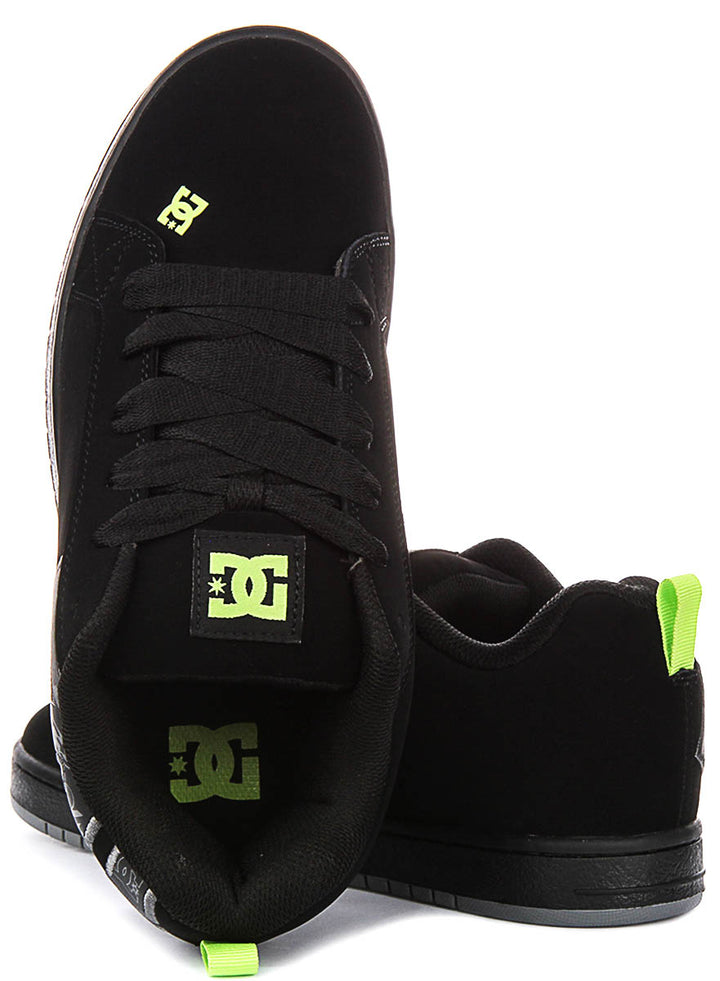 Dc Shoes Court Graffik In Black Grey For Men