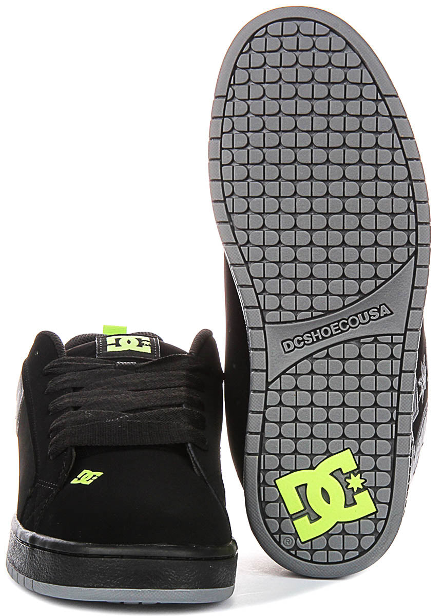 Dc Shoes Court Graffik In Black Grey For Men