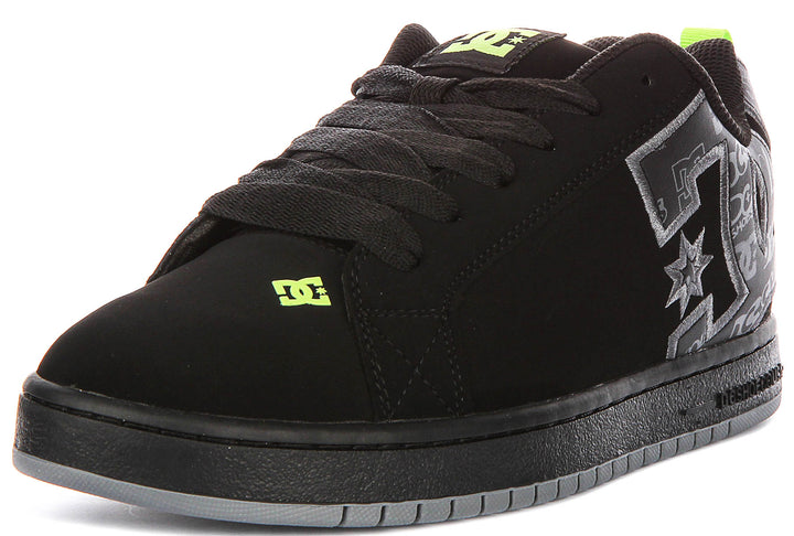 Dc Shoes Court Graffik In Black Grey For Men