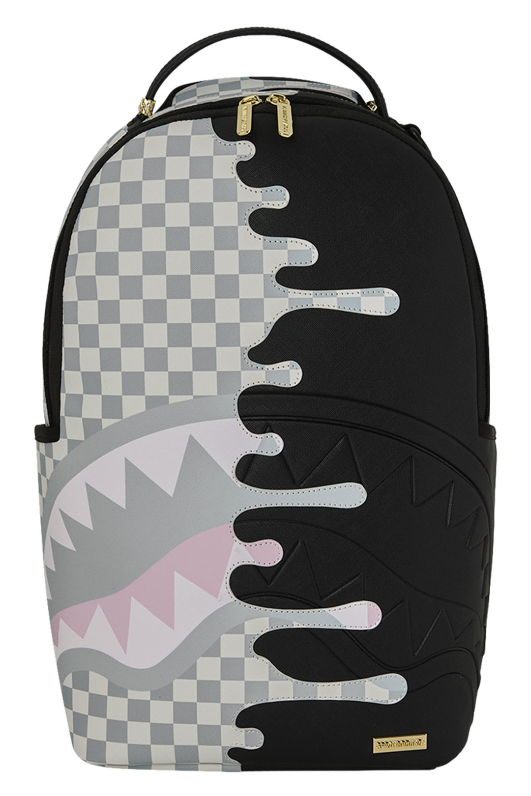 Sprayground Shadow Drip Backpack In Black Grey