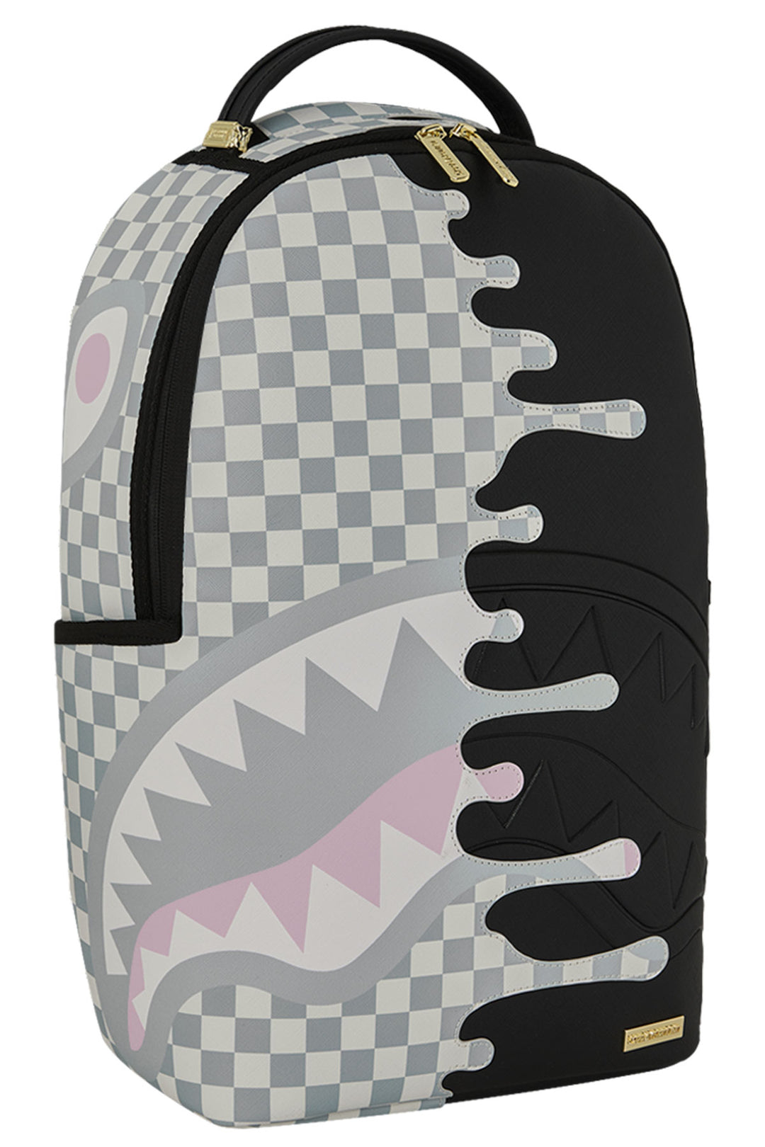 Sprayground Shadow Drip Backpack In Black Grey