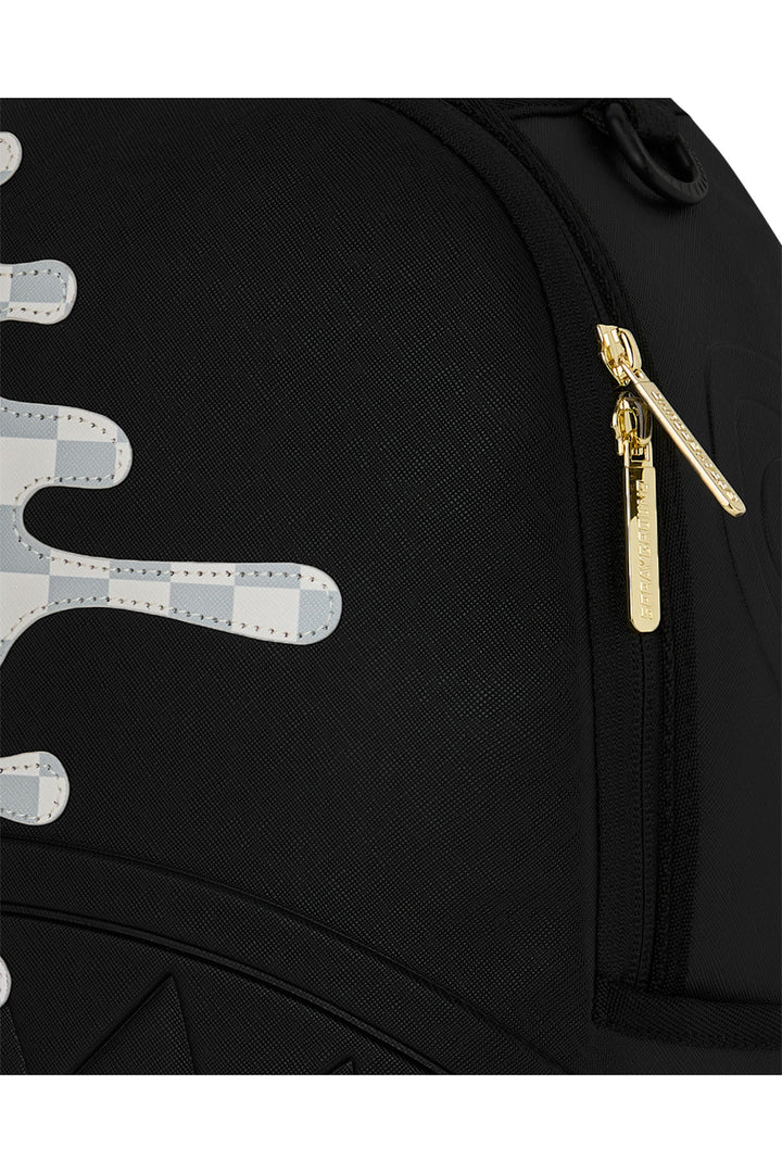 Sprayground Shadow Drip Backpack In Black Grey