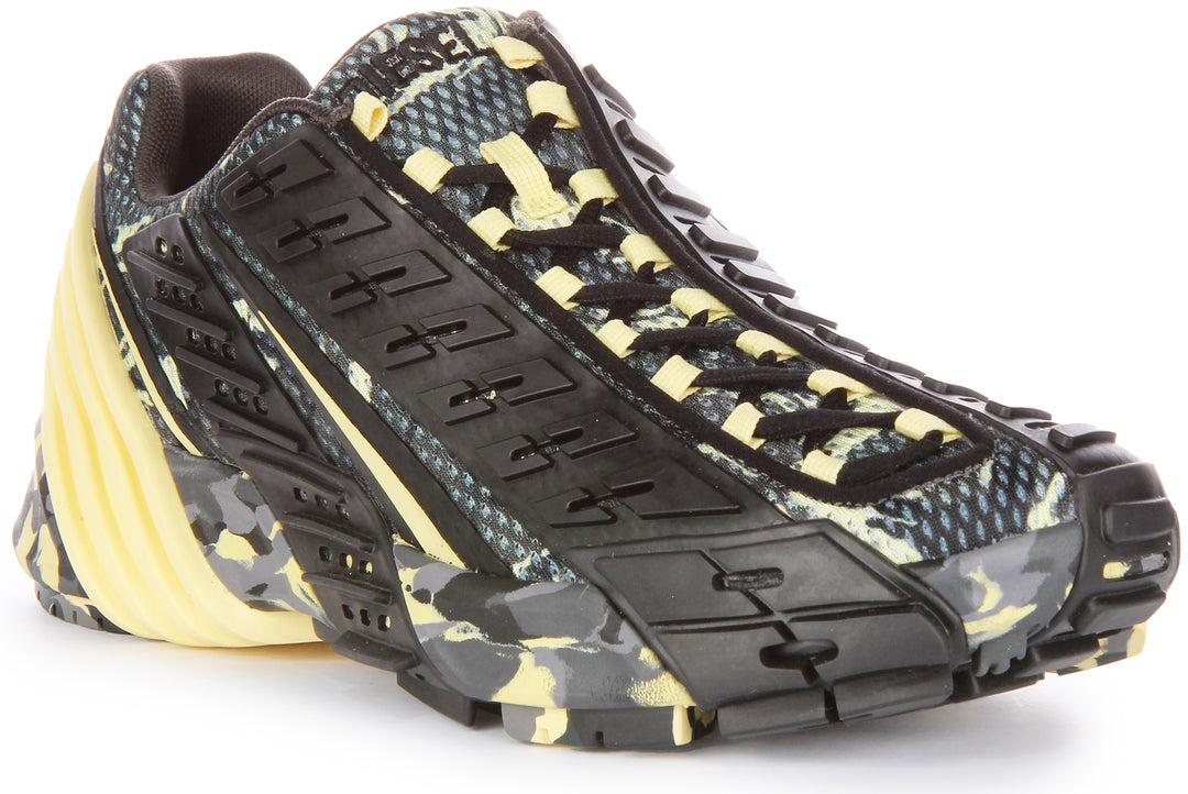 Diesel SPrototype V2 Scarpe da ginnastica allacciate a rete con rivestimento in gomma da in nero multi