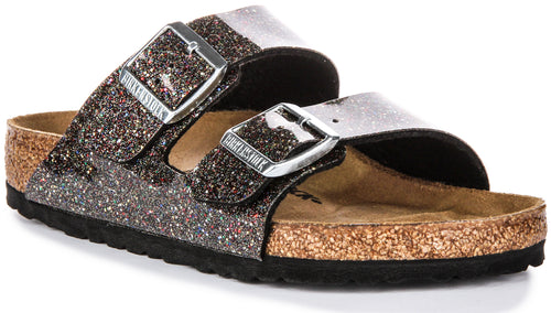 Birkenstock Arizona Kids Bs In Black Multi For Kids