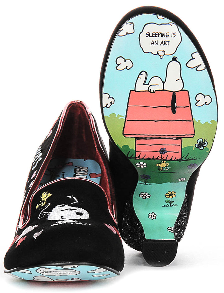 Irregular Choice X Peanuts A Boy And His B In Black Multi For Women