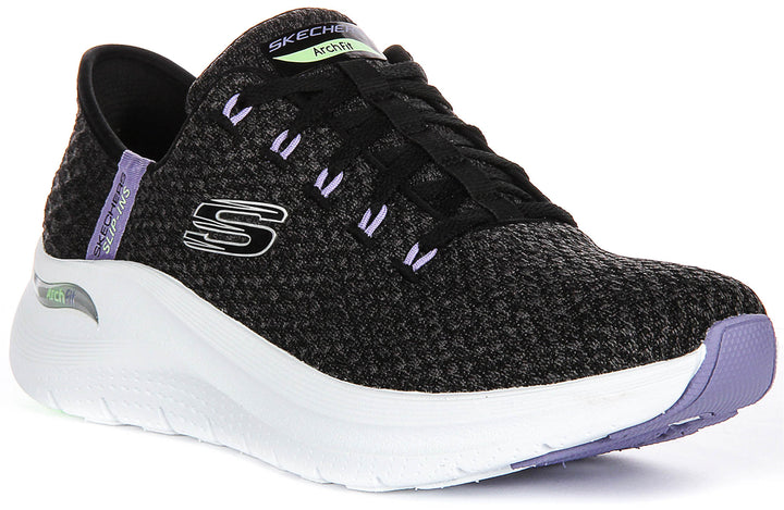 Skechers Arch Fit 2.0 Good Energy In Black Lavender