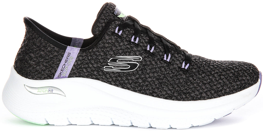 Skechers Arch Fit 2.0 Good Energy In Black Lavender