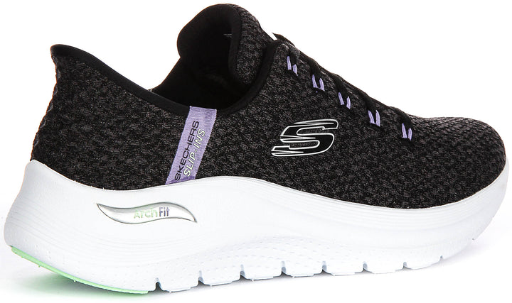 Skechers Arch Fit 2.0 Good Energy In Black Lavender