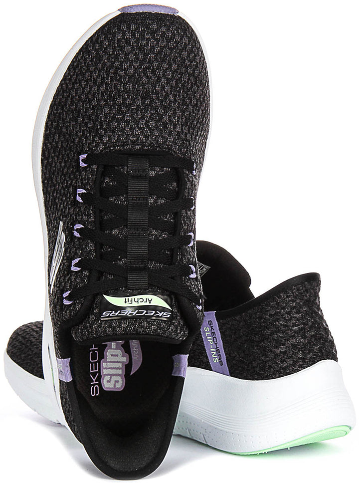 Skechers Arch Fit 2.0 Good Energy In Black Lavender