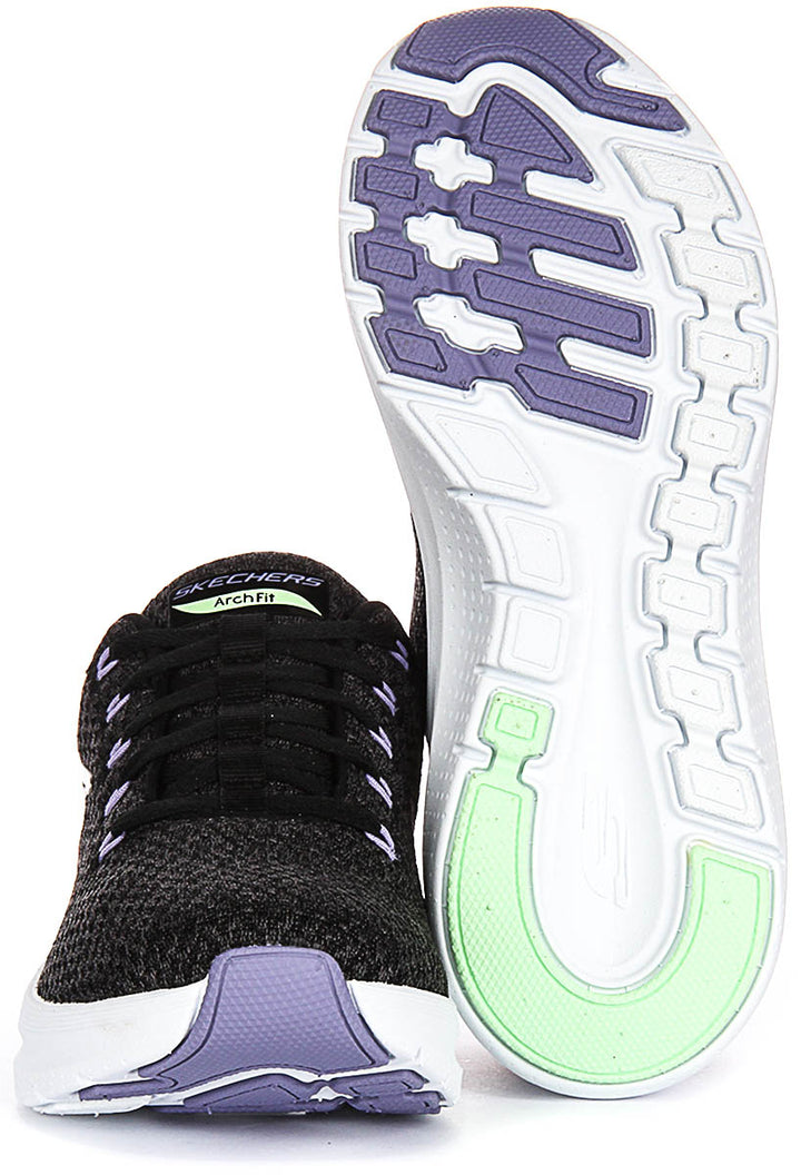 Skechers Arch Fit 2.0 Good Energy In Black Lavender