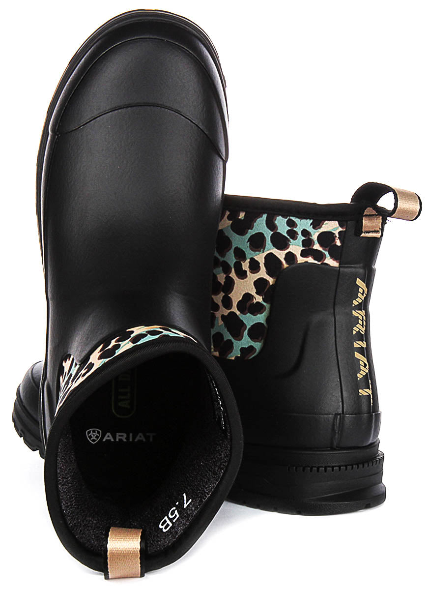 Ariat Shorty Wellies Ariat Kelmarsh Shorti Black Multi For Women