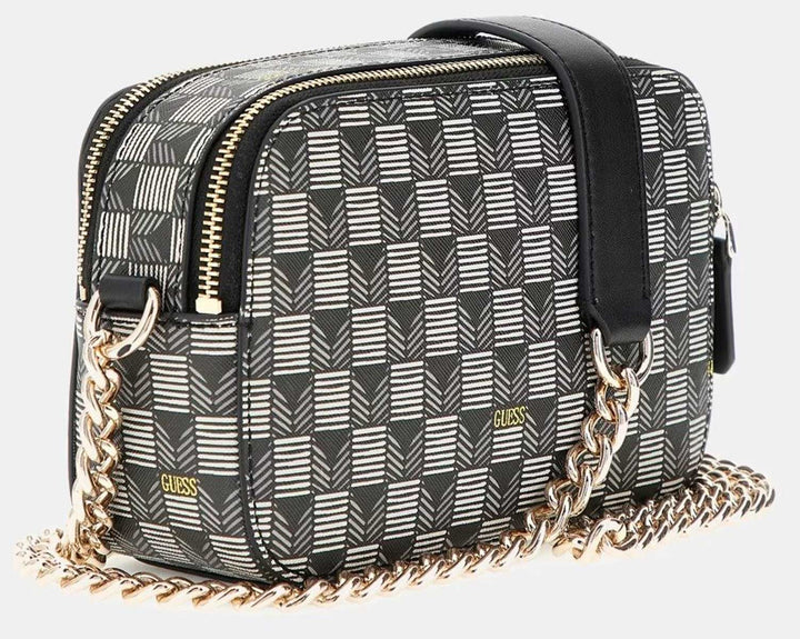 Guess G Wave Crossbody Bag In Black Grey For Women