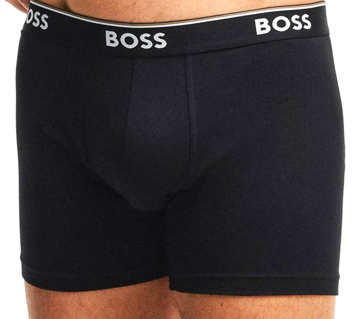 Boss Boxer Brief 3 Pair Power In Black Multicolour