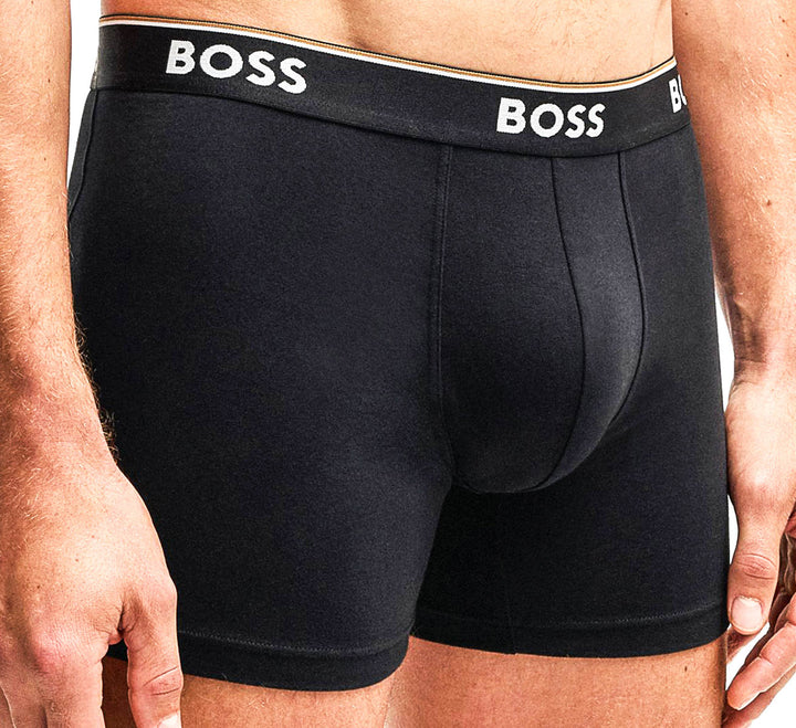 Boss Boxer Brief 3 Pair Power In Black Multicolour