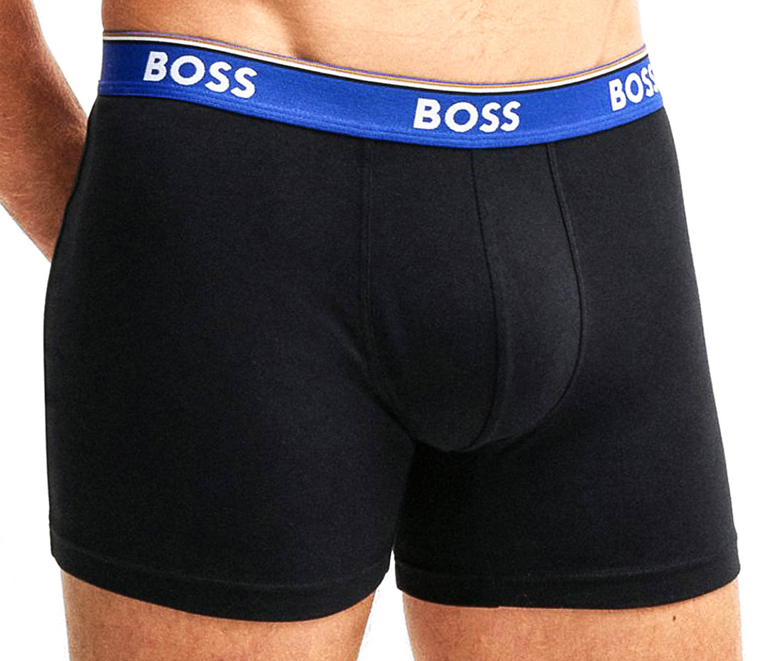 Boss Boxer Brief 3 Pair Power In Black Multicolour