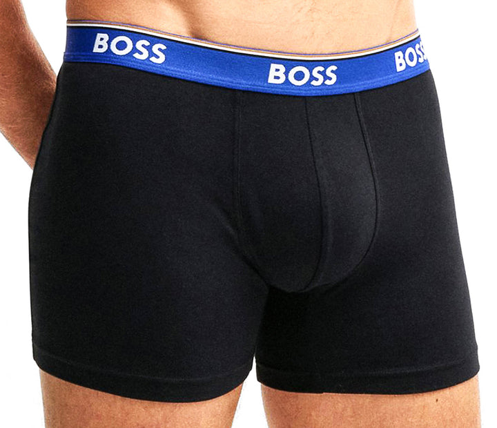 Boss Boxer Brief 3 Pair Power In Black Multicolour