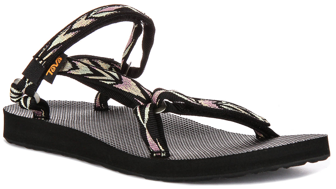 Teva Orginal Universal Slim In Black Multi For Women