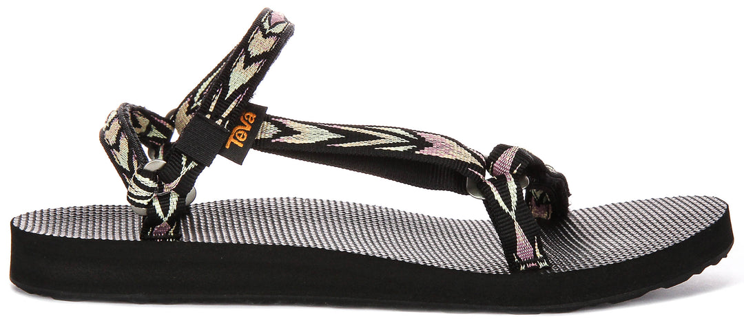 Teva Orginal Universal Slim In Black Multi For Women