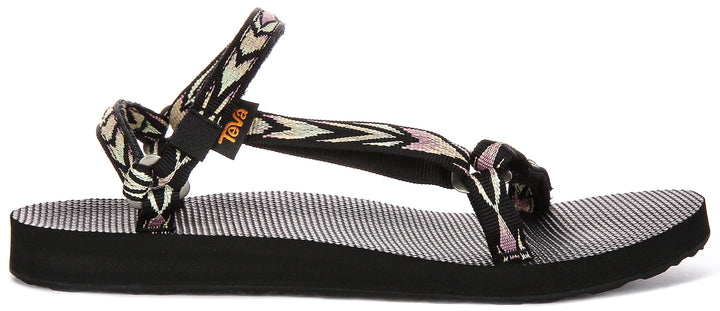Teva Orginal Universal Slim In Black Multi For Women